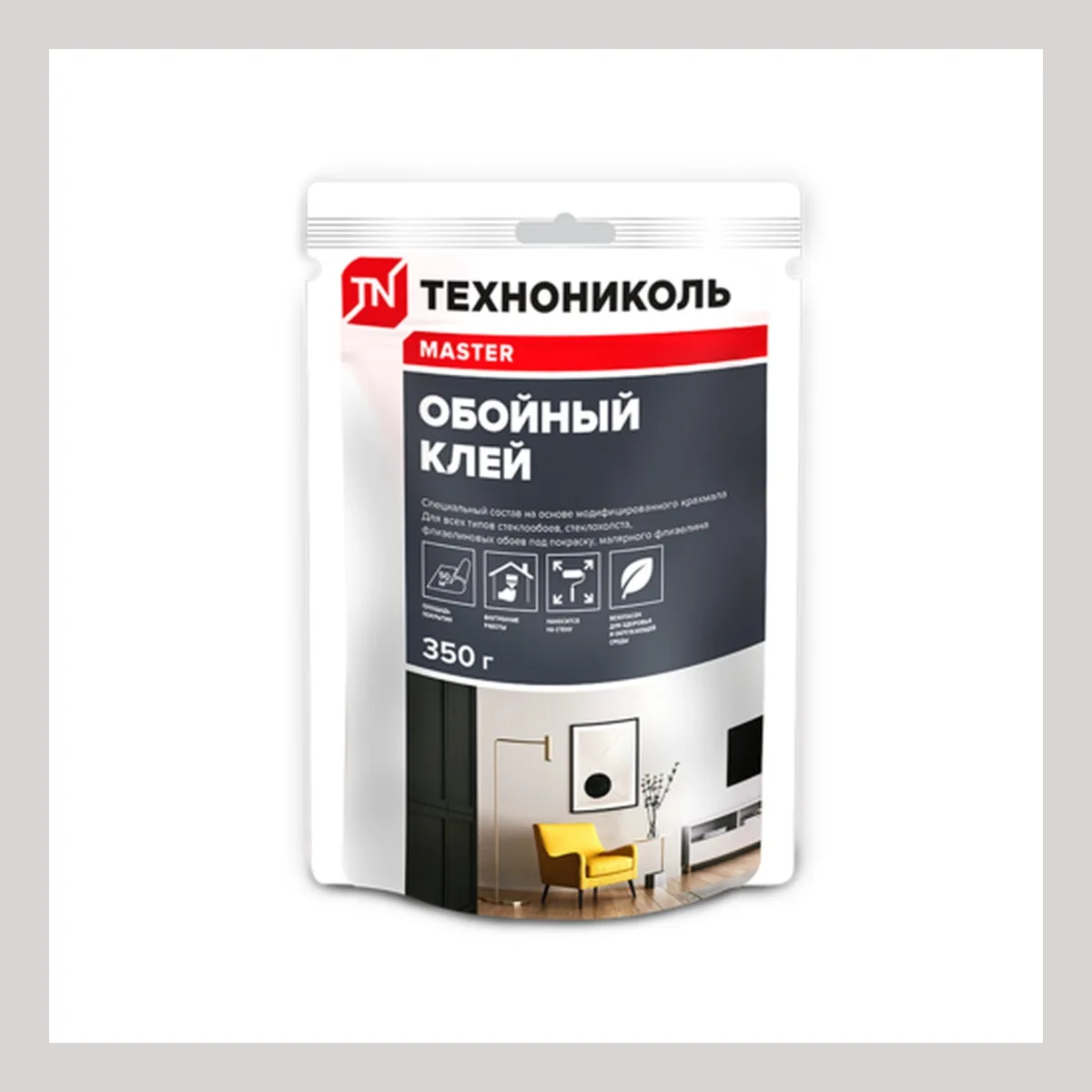 Клей для стеклообоев и стеклохолста ТЕХНОНИКОЛЬ MASTER, 350 гр. — точный товар