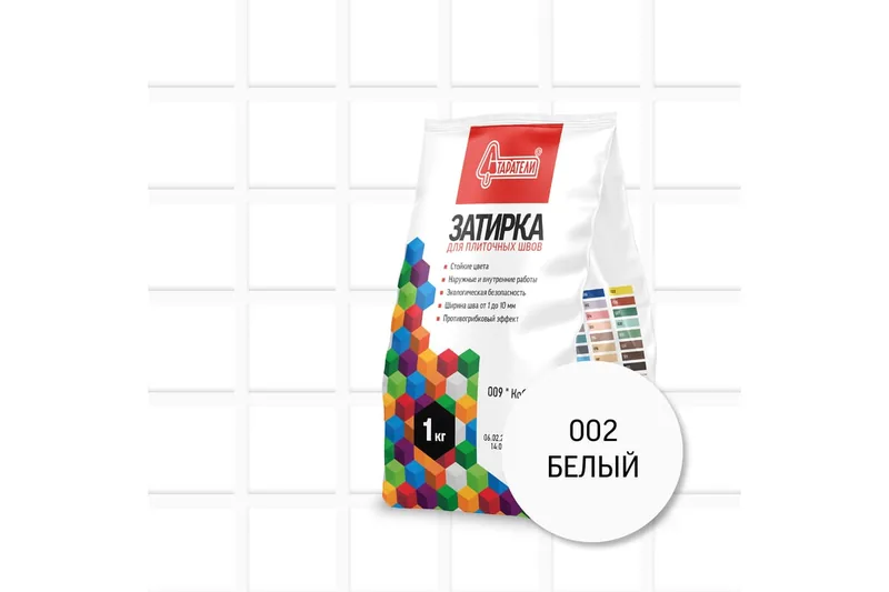 Затирка для плиточных швов 002 белый 1кг