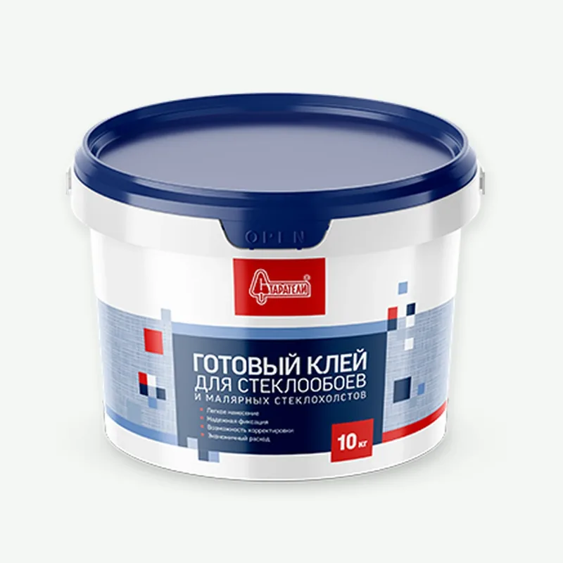 Клей готовый для стеклообоев и малярных стеклохолстов 10 кг