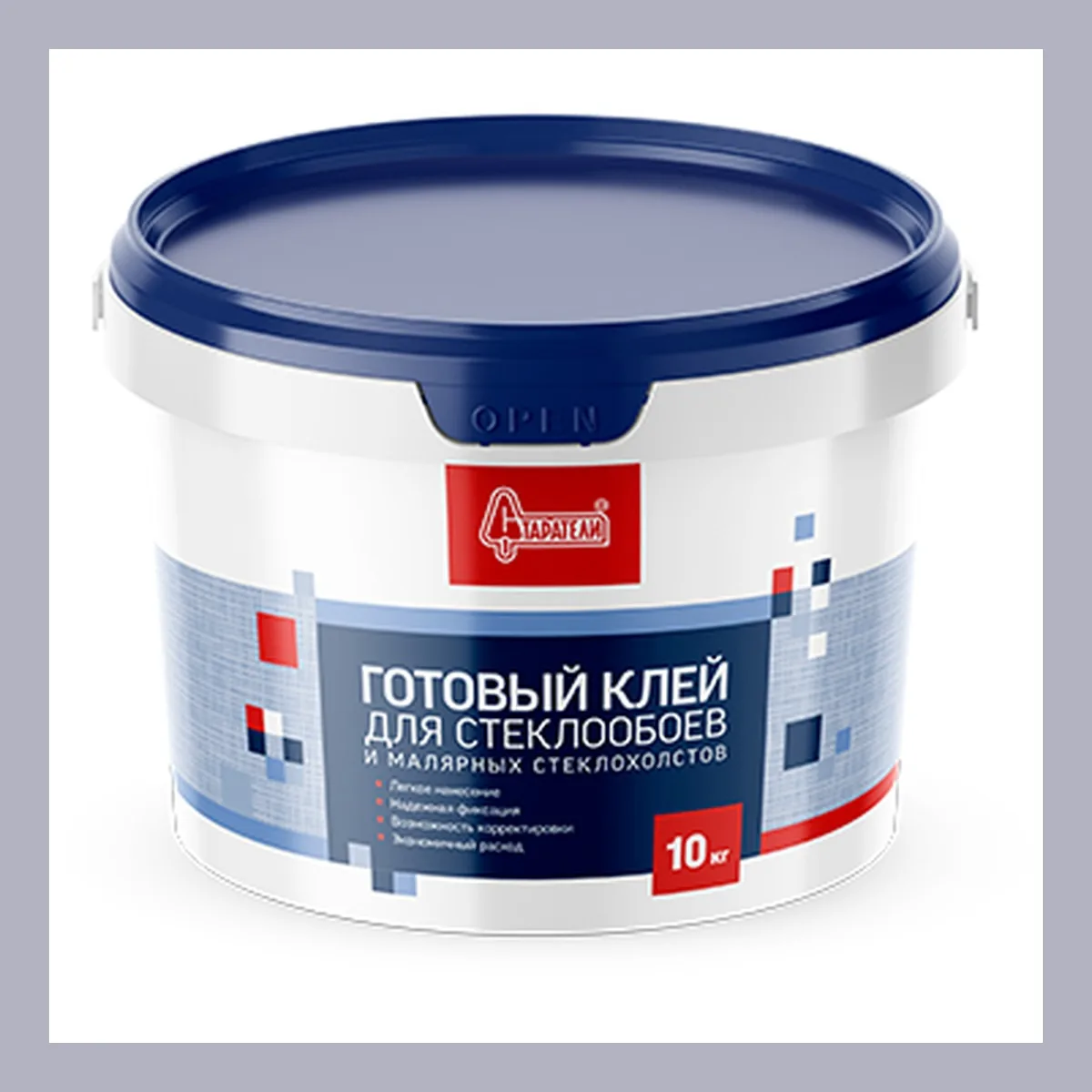 Клей готовый для стеклообоев и малярных стеклохолстов 10 кг — официальный вид товара
